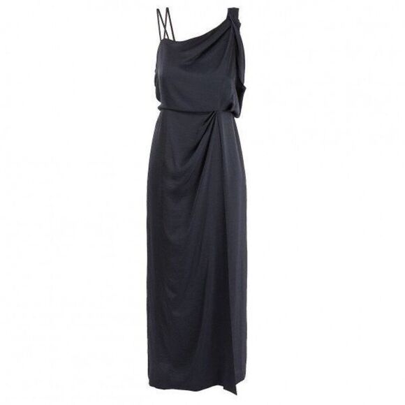 Reiss Women’s Ostia Navy Strappy Shoulder Maxi Dress - Picture 16 of 16